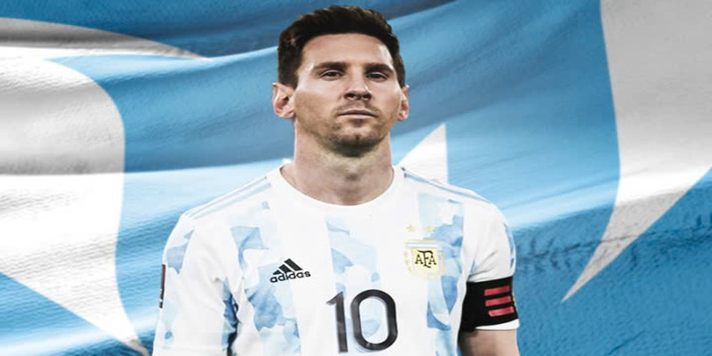 Lionel Messi trong màu áo của quốc gia Argentina